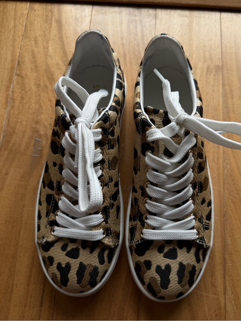 Stuart Weitzman Leopard Print Sneakers